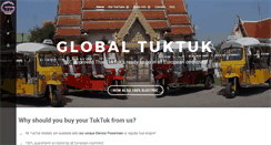 Desktop Screenshot of globaltuktuk.com